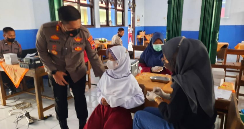 Polres Pekalongan Kota Terus Kejar Target Vaksinasi Merdeka Anak