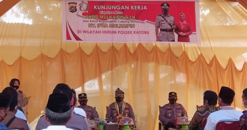 Kapolres Muna Sebut Polsek Katobu Dapat Menjadi Role Model