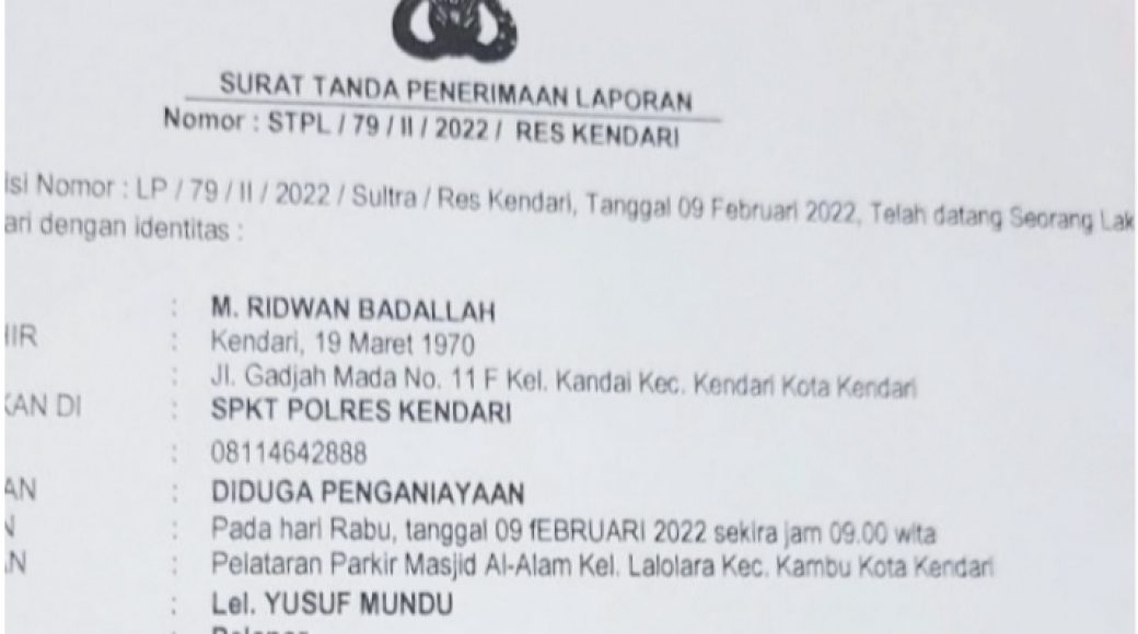 Panitia HPN 2022 di Kendari Dianiaya