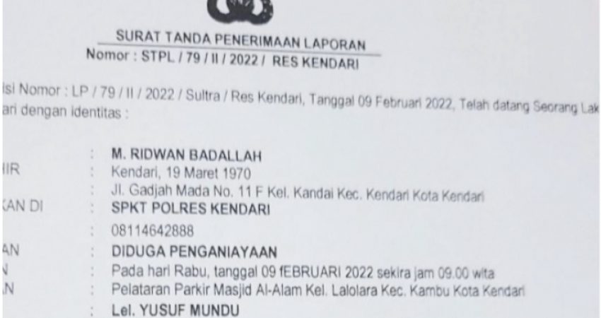 Panitia HPN 2022 di Kendari Dianiaya