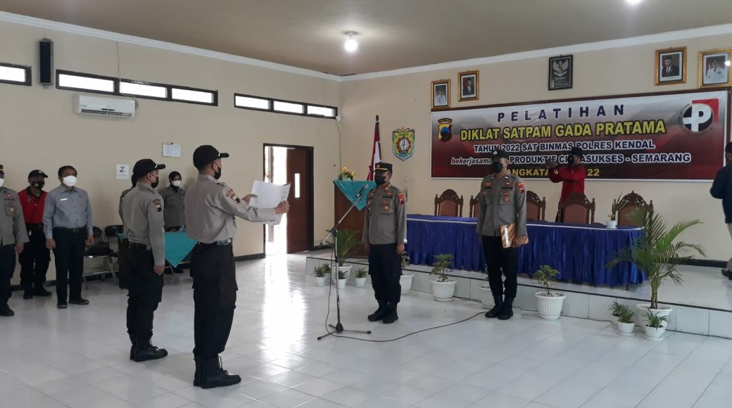 Diklat Satpam Gada Pratama Polres Kendal Resmi Dibuka