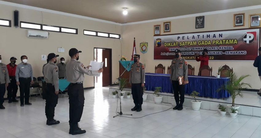 Diklat Satpam Gada Pratama Polres Kendal Resmi Dibuka