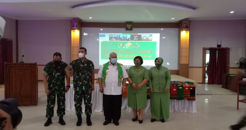 Gubernur Jadi Bapak Angkat Persit KCK dan TNI-AD Korem 143/HO