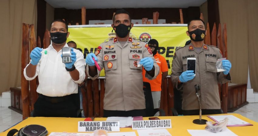 Polres Baubau Kembali Amankan Pengedar Narkoba