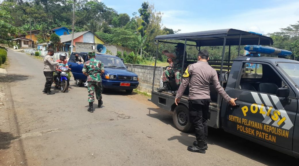 Polsek Patean Gelar Woro-woro serta Imbauan Prokes