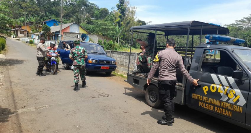 Polsek Patean Gelar Woro-woro serta Imbauan Prokes