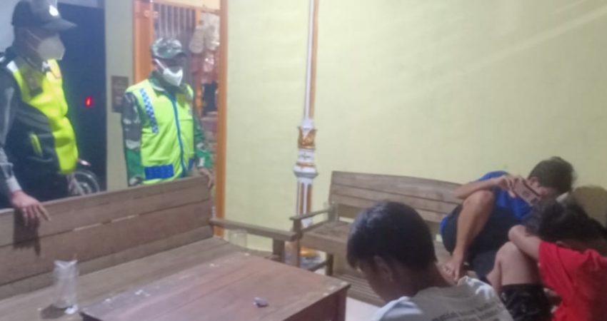 Patroli PPKM, Polsek Cepiring Jaring Lima Pelanggar Prokes