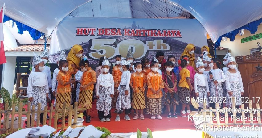HUT Desa Kartikajaya, Budi Hartono: Kita Harus Ingat Sejarah Masa Lalu