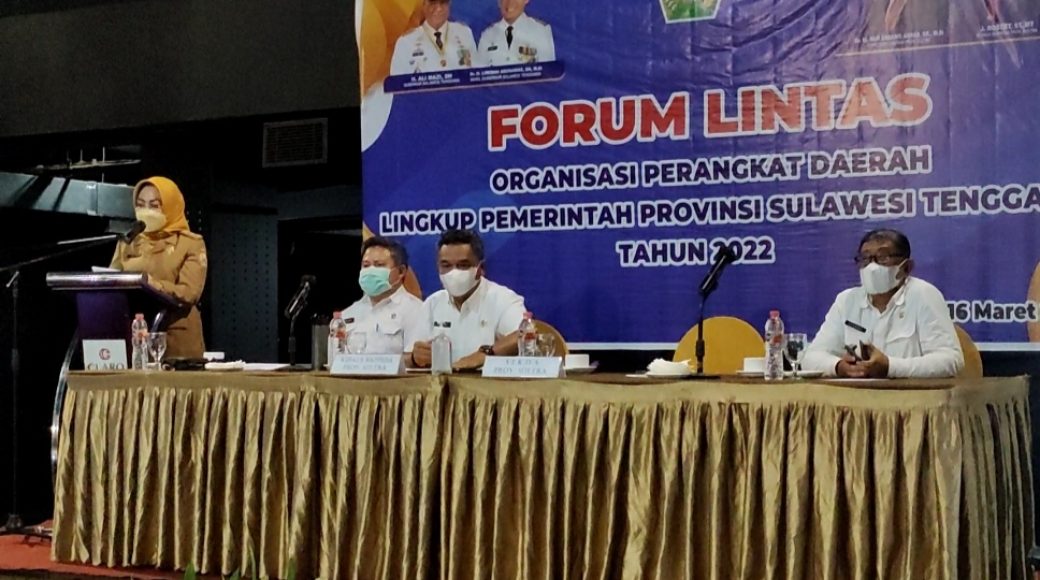 Sekda Sultra Tekankan Empat Poin Saat Buka Forum Lintas OPD 2022