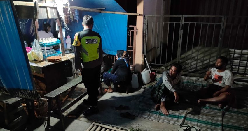 Antisipasi Lonjakan Covid-19, Polsek Cepiring Gelar Patroli PPKM Level 3