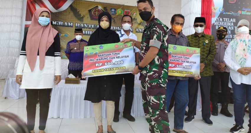 Kodim 1413 Buton Salurkan BTPKLWN pada 7000 KK di Wakatobi