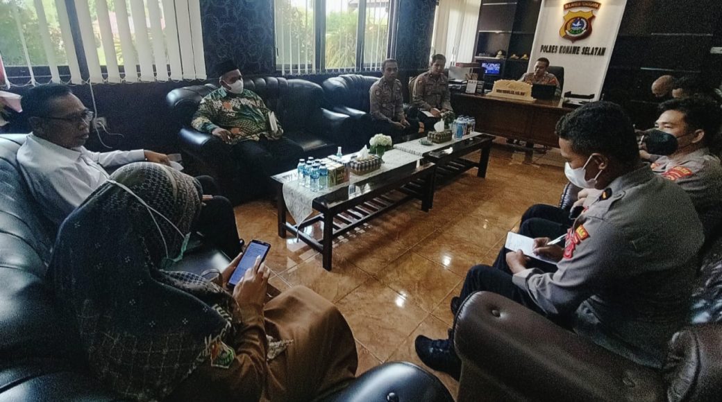 Polres Konsel Gelar Rakor Pelaksanaan Vaksinasi Sejuta Booster