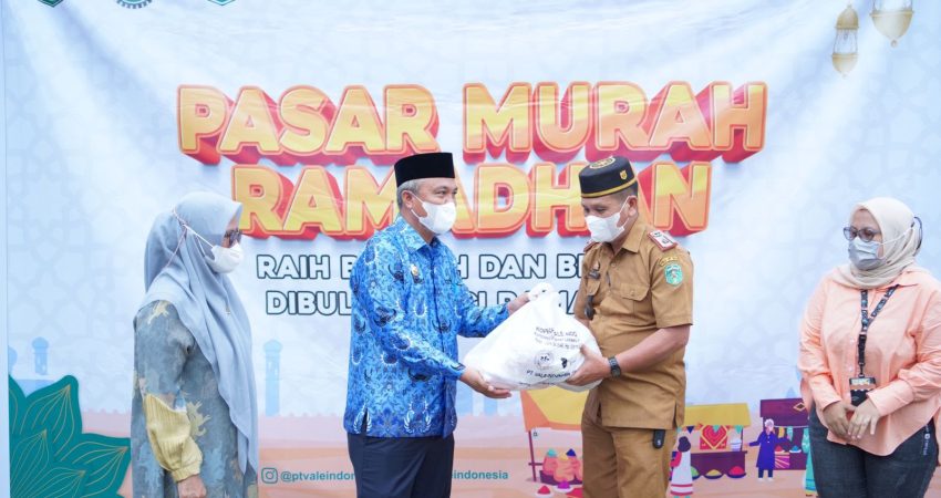 Bupati Sebut Pasar Murah Ramadan PT Vale Bantu Masyarakat