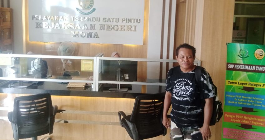 “Mainkan Anggaran DD”, Laporan Dugaan Korupsi Pjs Kades Lasalepa Masuk di Kejari Muna