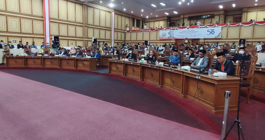 Rapat Paripurna DPRD Penyampaian LHP BPK, Pemprov Sultra Raih WTP 9 Kali Beturut-turut