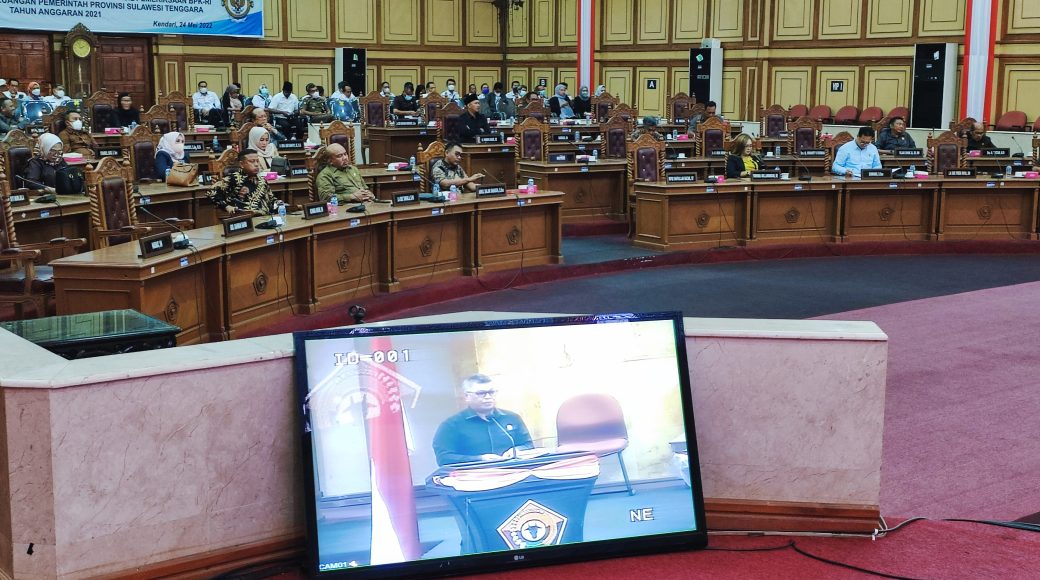Paripurna DPRD Sultra Dukung Gubernur Pertanyakan Kemendagri Tolak Usulan Pj Bupati Mubar dan Busel