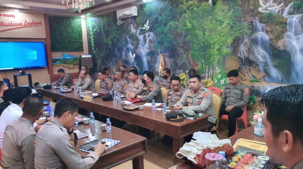 Kapolres Konsel Pimpin Pelaksanaan Evaluasi Kamtibmas Bulanan 2022