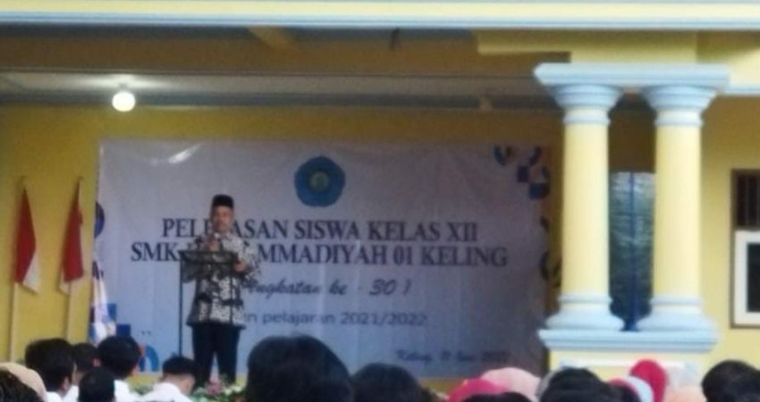 SMK Muhammadiyah 01 Keling Gelar Acara Pelepasan Siswa, Disdakmen Apresiasi Usaha Guru