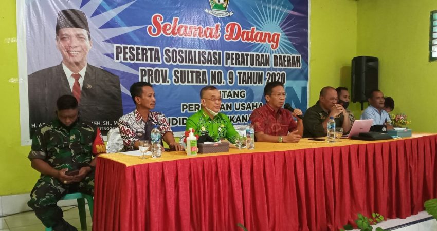Mudahkan Nelayan, Ketua DPRD Sultra Sosialisasi Perda Perizinan Usaha Budidaya Perikanan Laut