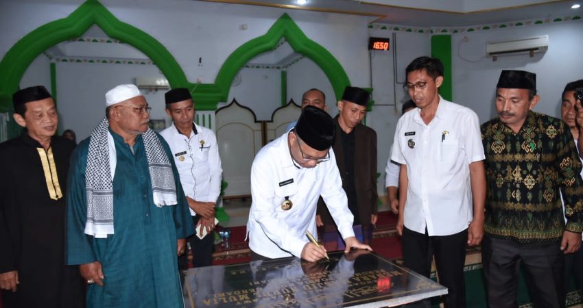 Menara Masjid Nurul Mulia Perumnas Diresmikan Wali Kota Kendari