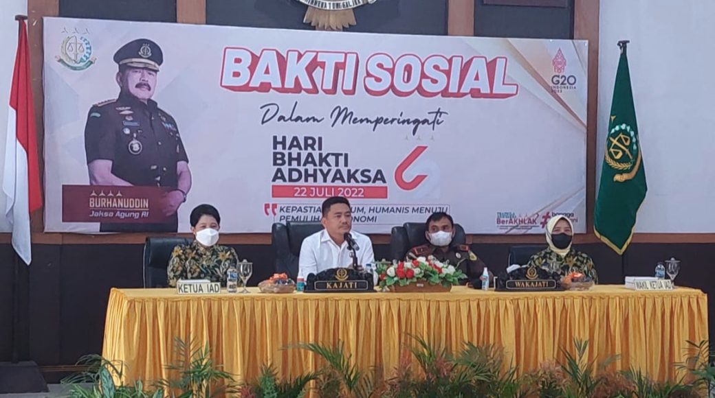Peringati Hari Bhakti Adhyaksa ke 62, Kejati Sultra Gelar Bakti Sosial
