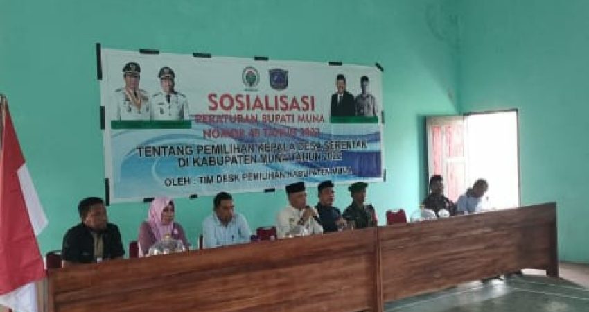 Sosialisasi di Kabawo, Tim Desk Pilkades Paparkan Materi Perbup