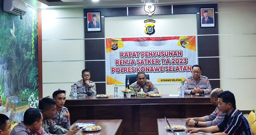 Gelar Renja Satker 2023, Waka Polres Konsel: Kaurmintu dan Kasium memanfaatkan Sebaik Mungkin