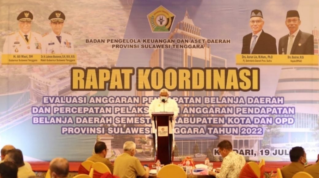 Gubernur Sultra: Satuan Kerja Percepat Serapan Anggaran 2021