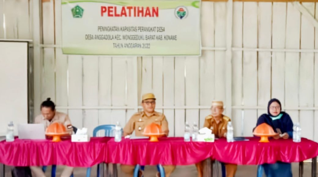 Pemdes Anggadola Konawe Gelar Pelatihan Peningkatan KPD