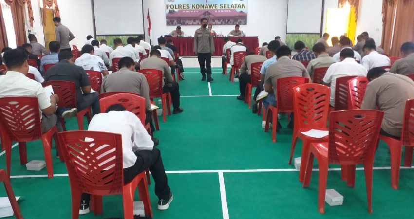 Syarat Pakai Senjata Api Dinas, Personil Polres Konawe Selatan Ikuti Tes Psikologi