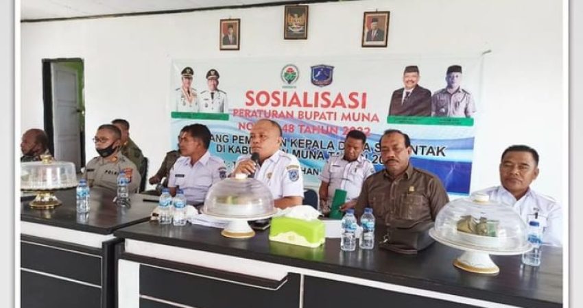 Penutupan Sosialisasi Pilkades di Pola, Rustam: Tahapan Selanjutnya Pembentukan PPKD