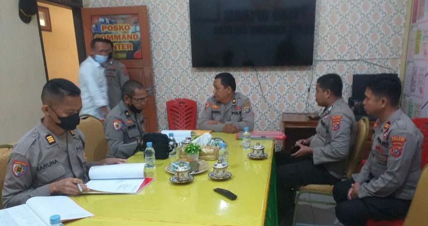 Itwasda Polda Sulta Laksanakan Wasops Bina Kusuma Anoa 2022 di Polres Konsel