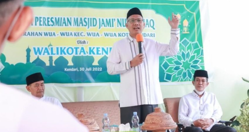 Resmikan Masjid Jami’ Nurul Haq, Sulkarnain Berharap Kegiatan Keagamaan Meningkat