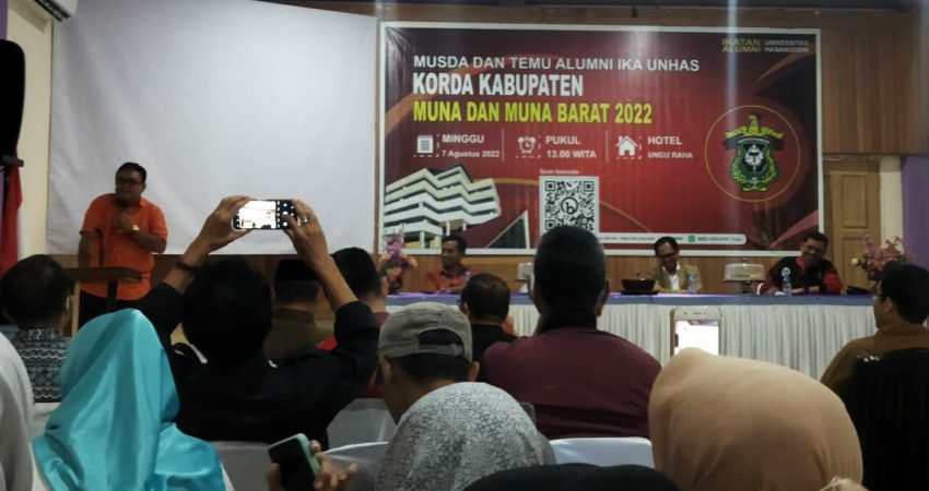 Musda IKA Unhas di Muna, Eddy Uga dan Uking Djassa Terpilih Aklamasi Sebagai Ketua Korda Muna dan Mubar