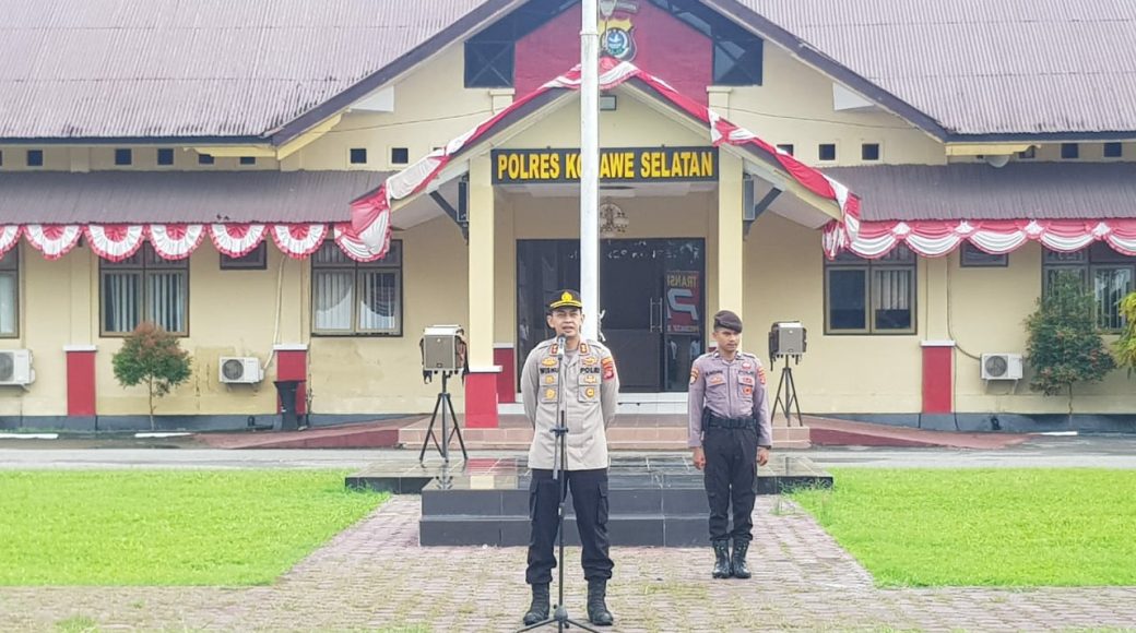 Polres Konsel Gelar Apel Pengucapan Tribrata dan Catur Prasetya Polri