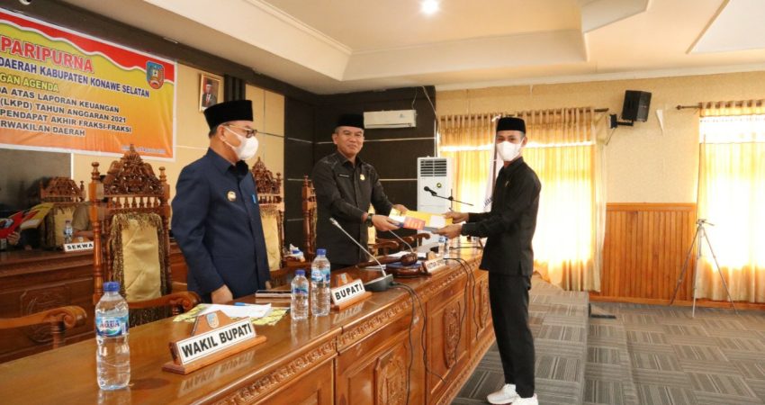 DPRD Tetapkan Perda LKPD 2021 Pemda Konsel