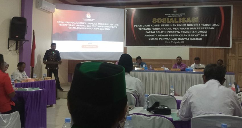 Pentingnya Informasi Terkait Pemilu, KPU Muna Gelar Sosialisasi