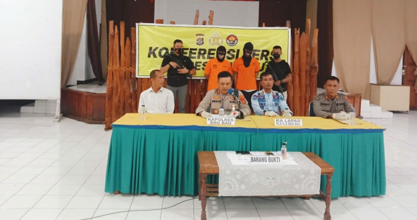 Dua Narapidana Lapas Kelas II A Baubau Tertangkap Miliki Sabu