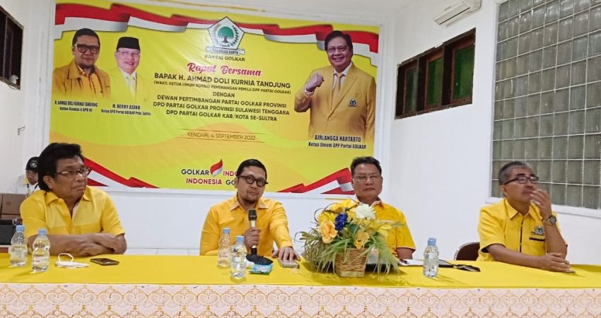 Ketua Komisi II DPR RI Rapat Dengan Pengurus GOLKAR se Sultra