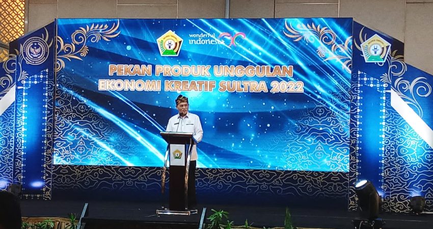 Pj Sekda Buka Pameran Ekonomi Kreatif Sultra 2022