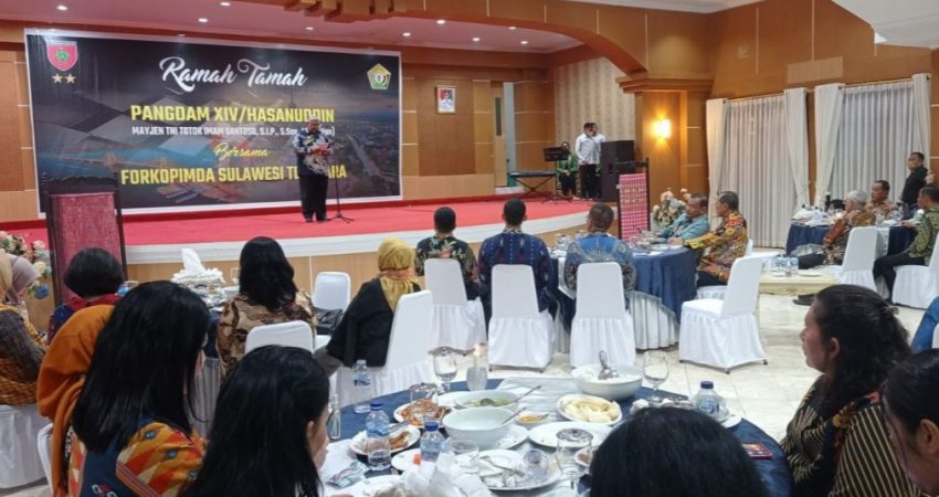 Bersama Wawali Kota Kendari, Gubernur Sultra Terima Kunjungan Pangdam XIV Hasanuddin