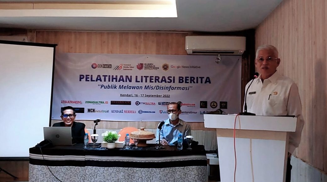 Gelar Pelatihan Literasi Berita Lawan Hoax, Pj. Sekda Apresiasi AMSI Sultra