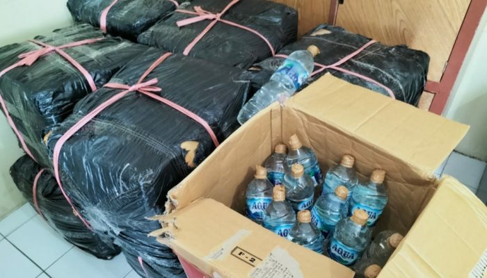 Sebanyak 12 Dos Miras Tradisional Diamankan Polsek Kawasan Pelabuhan Baubau