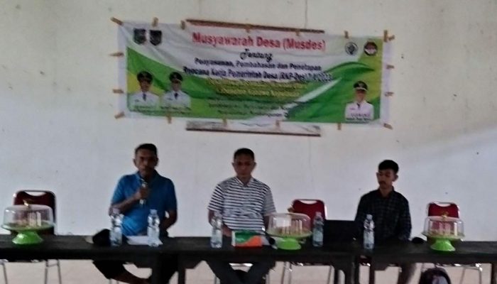 Laksanakan RKP Desa 2023, Kades Mawa Ajak Masyarakat Prioritaskan Kemajuan Desa
