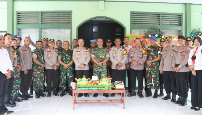 Momen HUT TNI, Kapolres Baubau Sambangi Kodim 1413 Buton