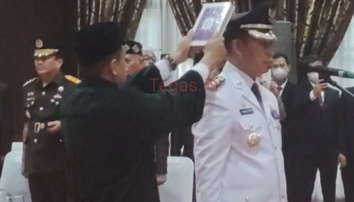 Gubernur Sultra Lantik Kepala Biro Umum Kemendagri jadi Pj Wali Kota