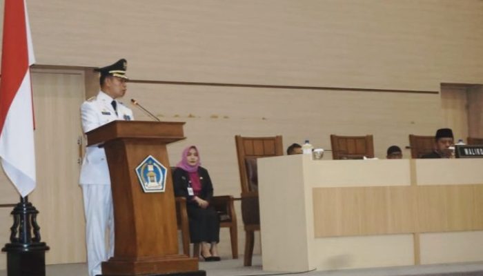Pj Wali Kota Sampaikan Pidato Perdana di DPRD Kendari