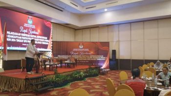 KPU Sultra Gelar Rakor Pelaksanaan Kepengurusan Keanggotaan dan Peserta Pemilu di Kendari