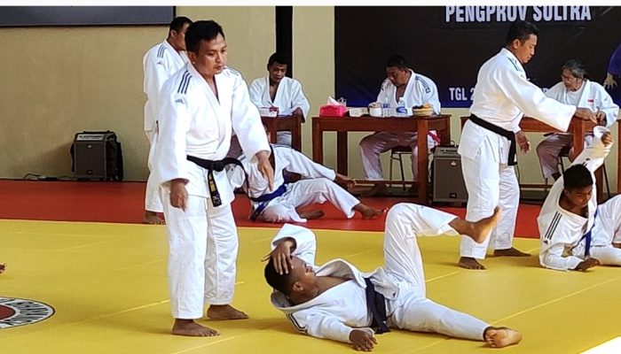Doho Judo Sultra Gelar Ujian kenaikan Tingkat Kyu dan Sabuk Hitam