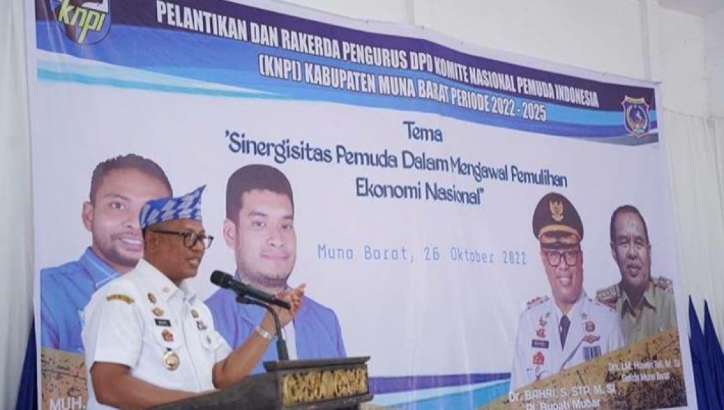 Hadiri Pelantikan DPD KNPI Mubar, Bahri Minta Pemuda jadi Pelopor Kemajuan Bangsa